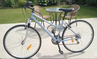 Bicicleta urbana azul