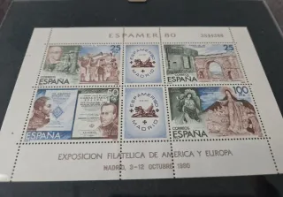 Sellos Hispamer Exposición Filatélica América Euro