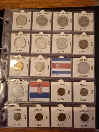Colección de monedas del mundo
