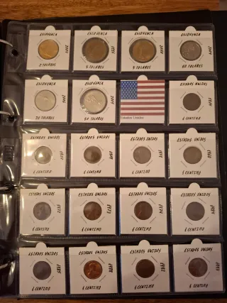 Colección de monedas del mundo