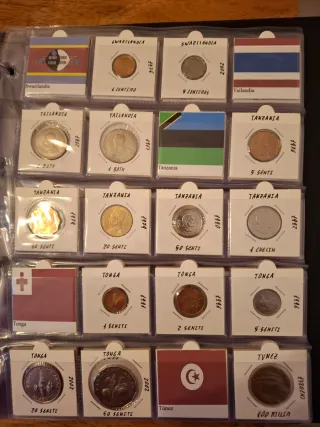 Colección de monedas del mundo