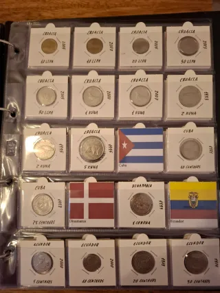 Colección de monedas del mundo