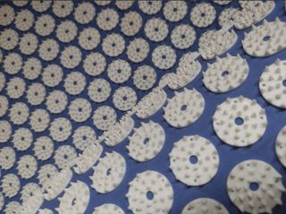 Esterilla y Almohada Acupresión Azul.