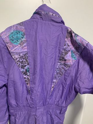 Traje de esquí vintage 80s púrpura
