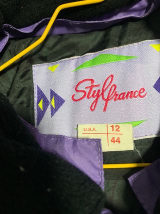 Traje de esquí vintage 80s púrpura