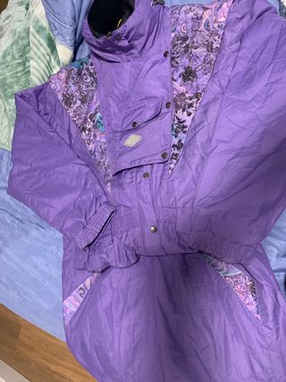 Traje de esquí vintage 80s púrpura