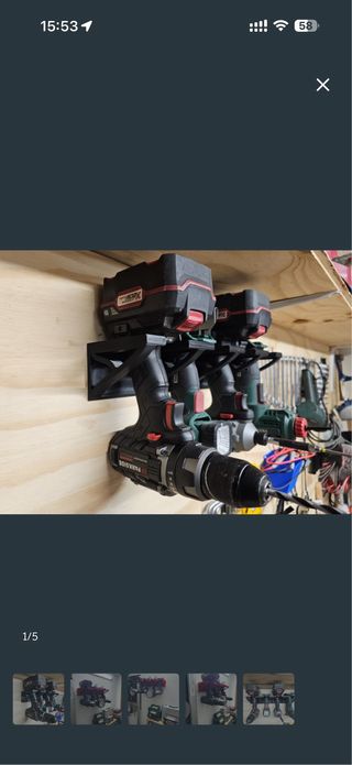 Soportes taladro y baterias