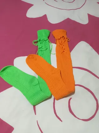 Lote 3 pares Calentadores piernas carnaval Cada pa