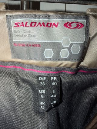 Pantalones de Nieve Salomon Beige
