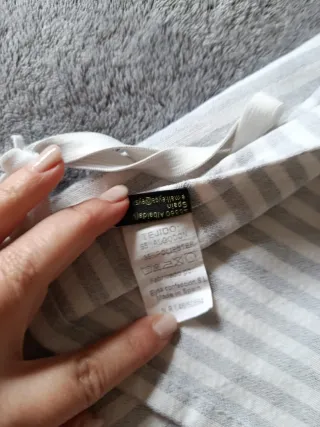 Funda sofá 2 plazas rayas blanco/gris