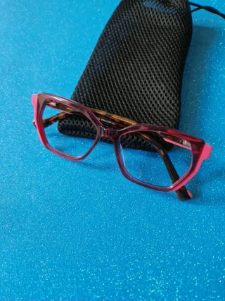 Occhiali da vista donna montatura rosa/marrone