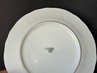 🇫🇷 Limoges Bandeja Porcelana y Madera