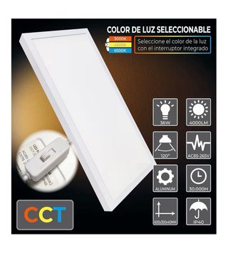 Plafón LED ATOMANT 60x30cm Panel Superficie