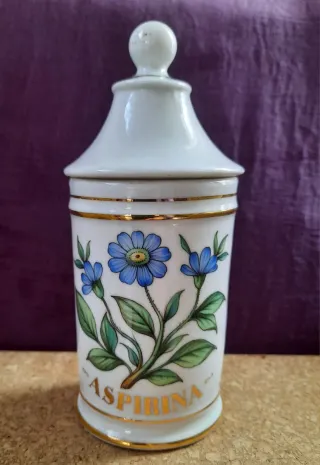 Antiguo tarro Farmacia porcelana