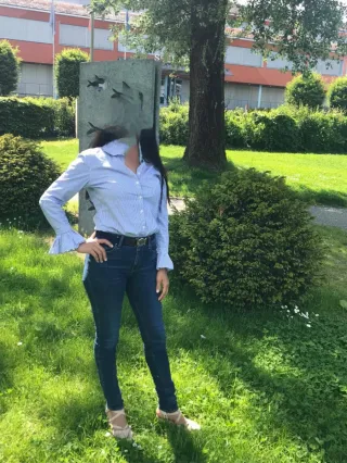 Camisa Banana Republic Rayas Azul Talla S