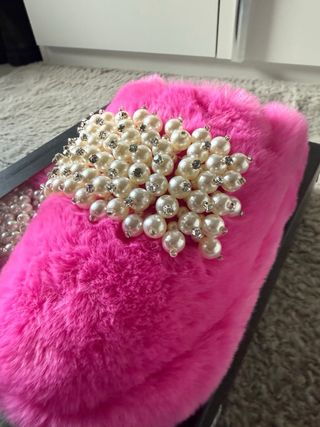 Ciabatte Rosa Perle e Strass