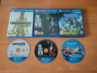 Pack PS4: Uncharted + TLoU + Horizon