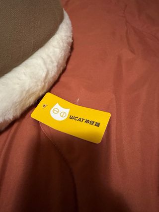 Cuccia Tenda per Gatto Cane Marrone Bianco