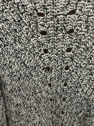 Cárdigan Negro y Blanco Talla Única