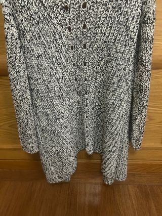 Cárdigan Negro y Blanco Talla Única