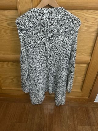 Cárdigan Negro y Blanco Talla Única