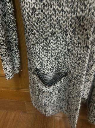 Cárdigan Negro y Blanco Talla Única