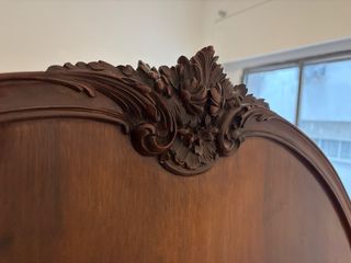 Cabecero antiguo madera caoba