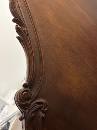 Cabecero antiguo madera caoba