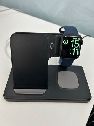 Base ricarica 3 in 1 per orologio e cuffie
