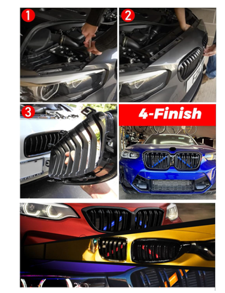 2 Inserti V-Brace Griglia BMW