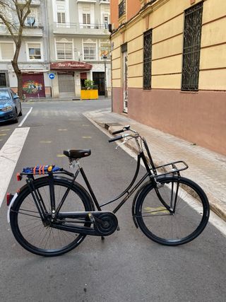 Bicicleta Holandesa Negra Paseo