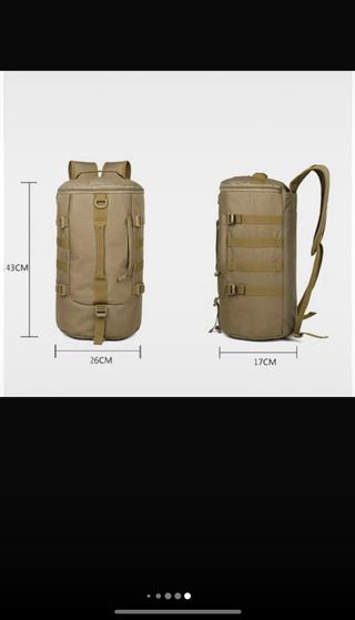 Mochila Tanner Montañismo Beige/Verde Oliva