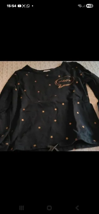 Sudadera Mango estrellas meow