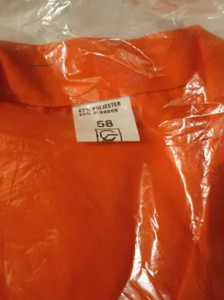 Buzo de trabajo naranja talla 58
