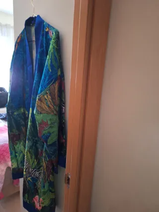 Kimono estampado tropical talla única