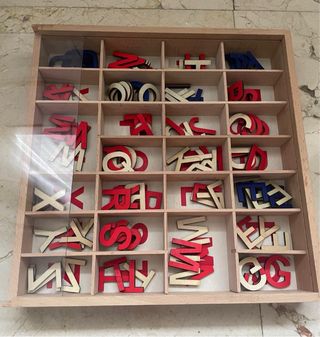 Alfabeto de Madera Mundo Diver Mayúsculas + minúsc