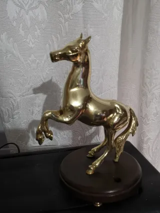 Figura Caballo Bronce Macizo