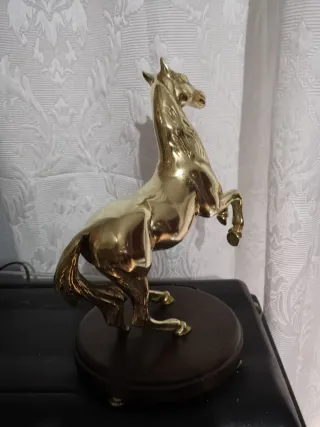 Figura Caballo Bronce Macizo