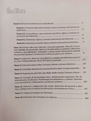 Libro temario y test ope enfermería osakidetza