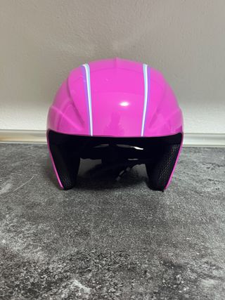 Casco de esquí rosa para niña