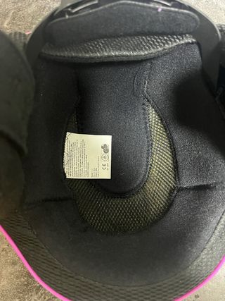 Casco de esquí rosa para niña