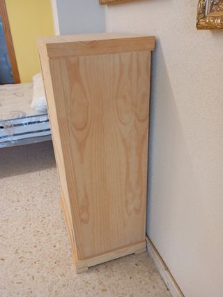 Sinfonier de madera 6 cajones sin pintar