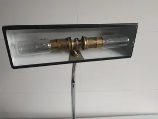 Lámpara Escritorio Vintage Negra/Plateada