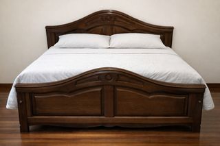 Dormitorio completo madera castaño, rustico.