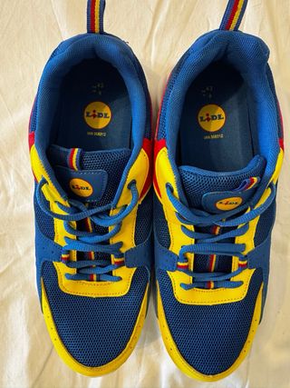 Scarpe Lidl Blu e Gialle Taglia 43