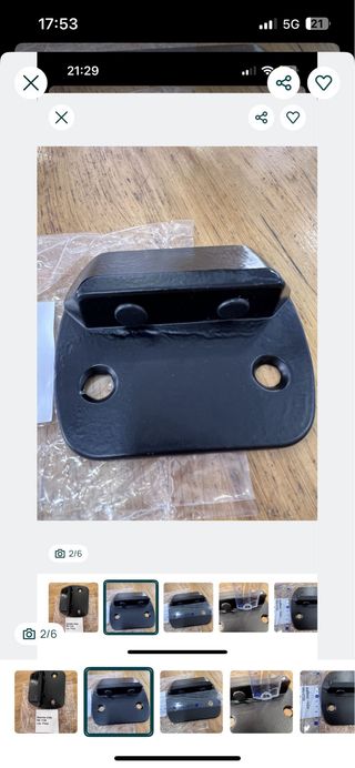 Batente Chão Lacado Preto RN 1720