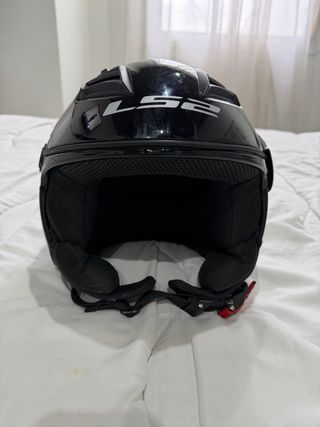 Casco Moto Nitro Racing Blanco y Rojo