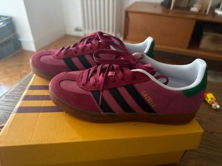 Adidas Gazelle Zapatillas Rosa y Verde