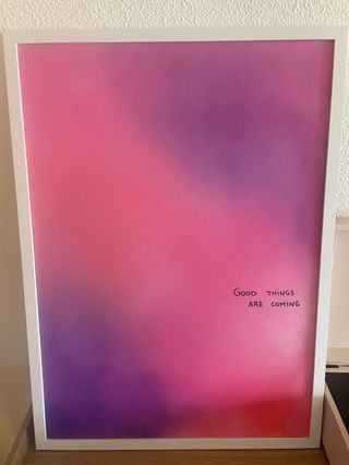 Cuadro decorativo degradado rosa y morado