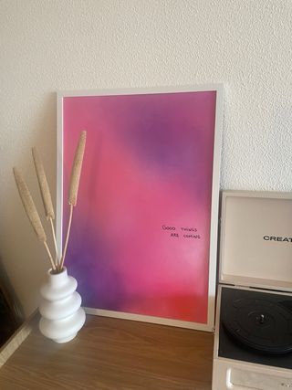 Cuadro decorativo degradado rosa y morado